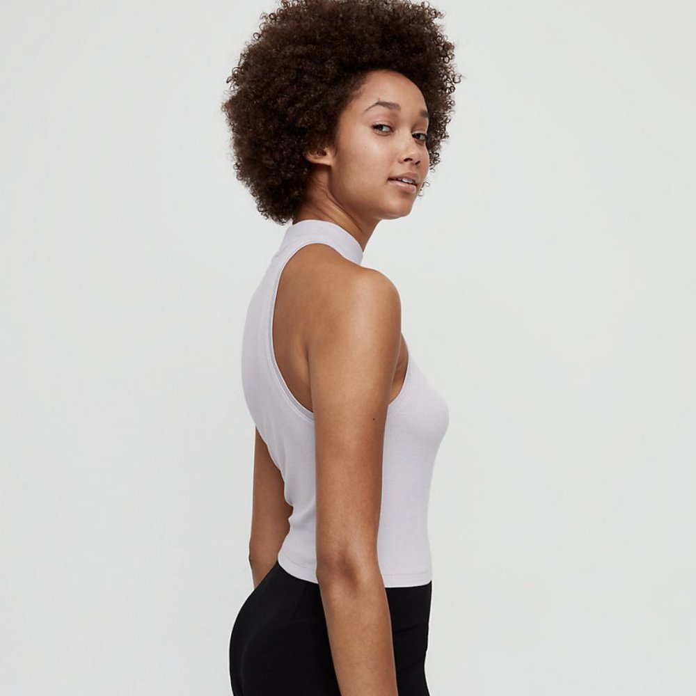 ⚡️3/$50 • Babaton • Pomona Mock Neck Halter Tank Top Sz XXS - Picture 3 of 9